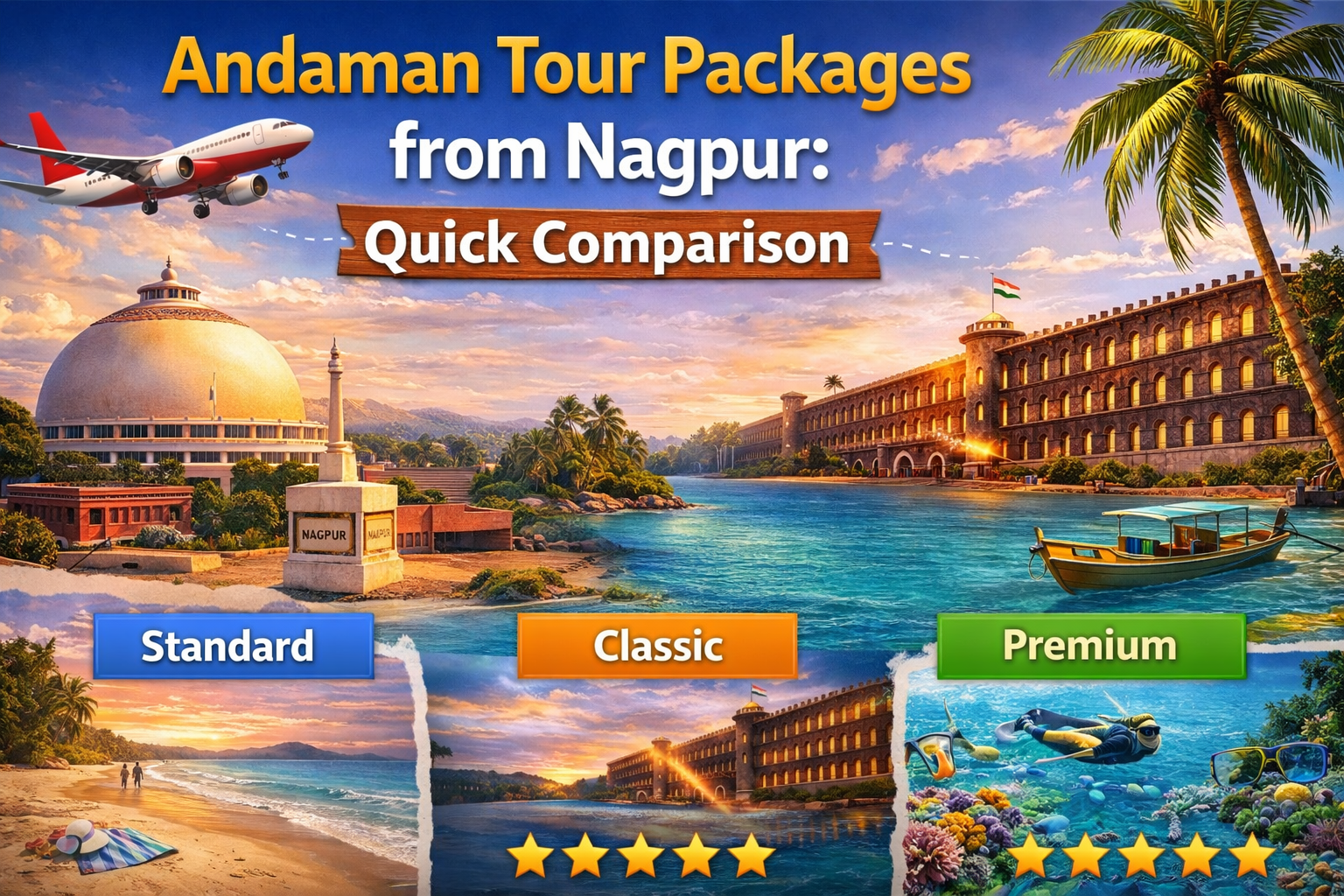 Andaman Tour Packages from Nagpur: Quick Comparison
