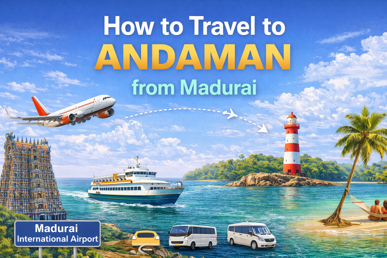 How to travel andaman from madurai
